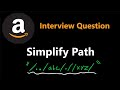 Simplify Path - Stack - Leetcode 71 - Python