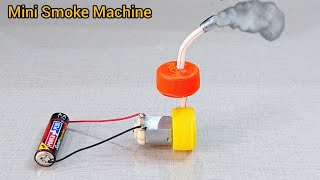 How to Make Simple Smoke Machine at Home | making mini dc motor smoke machine | smoke machine