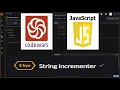[ 5 kuy ] String incrementer  / codeWars / javaScript .