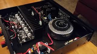 Emotiva BasX A-300 class A/B 2 channel amp full review and a peak of what's inside of this amp