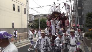 平成26年　杭全神社祭礼　育和　2日目　午前　だんじり