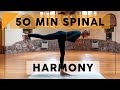 50 Minute All Levels Vinyasa Flow Yoga For Full Body Spinal Harmony