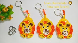 LEÃO CHAVEIRINHO 🦁🦁 FEITO COM LACRES DE LATINHAS!!