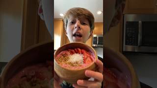 Strawberry Smoothie Bowl! #shorts #fyp #viral #chef #food #recipe #trending