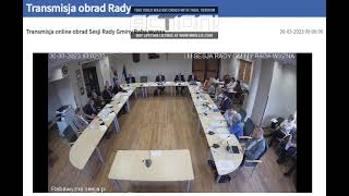 Transmisja obrad Rady Gminy 30.03.2023 - Stowarzyszenie EKO Raba Wyżna