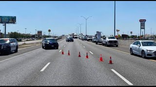 Man dies after crashing into 2 big rigs at high rate of speed on I-35 in New Braunfels
