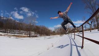 Wisconsin Winter Skateboarding