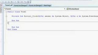 Visual Basic 2008 Tutorial 1: Editing Forms