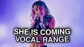 Miley Cyrus - 'She Is Coming' Era Vocal Range! (G2 - E5)