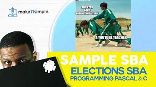 CSEC IT SBA Trinbarjam | Programming in Pascal and C | Sample SBA Full Solution