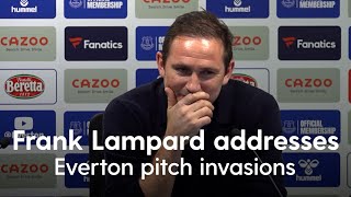 Frank Lampard addresses Everton pitch invasions following Patrick Vieira confrontation with fan