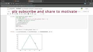 how to plot triangle, square, pentagon etc in python
