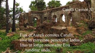 Catullus 11 in Latin \u0026 English: Furi et Aureli comites Catulli