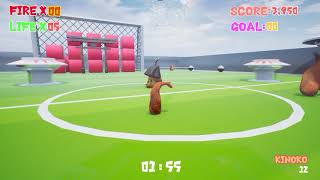 第9回UE4ぷちコン応募作品「エビフライのエビ・ワンがきのこを蹴っ飛ばすゲーム」デモ動画（改定版）