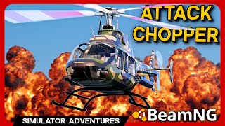 Attack Helicopter in BeamNG!? Bell 407 WEAPONS Mod Update!