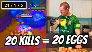 Drinking 1 Raw Egg for Every Kill