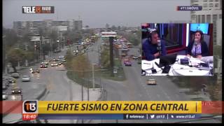 Así fue el momento del sismo en programa en vivo de Tele13 Radio