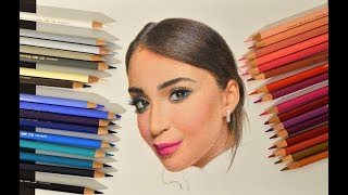 My best tips on portrait drawing with colored pencils Polychromos.