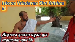 ISKCON Vrindavan Shri Krishna ki || শ্রীকৃষ্ণের বৃন্দাবন মধুবন ধ্রুব মহারাজের ধ্যান কি ||