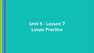 APCSP 5.7 Loops Practice