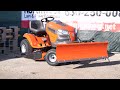 Husqvarna Riding Lawnmower Plow Assembly Set Up at Nowrthwest Lawn and Power