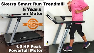 Best Treadmill For Home Use | SKETRA Smart Run Treadmill review | Zero installation Treadmill