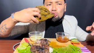 Buffalo Brain, Tongue Mukbang #mukbang #viral #food