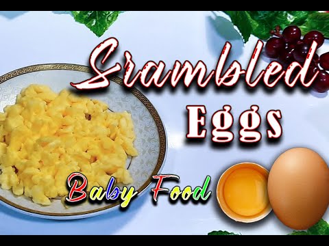 Can a 12 month old have scrambled eggs?