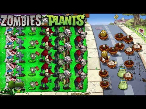 Zombies Vs Plants (ZvP) l Día de Aventura Nivel 1-1 a 1-10 l Jugabilidad