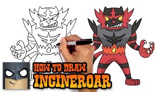 How to Draw Pokemon | Incineroar | Step by Step