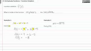 17.1b Function Notation