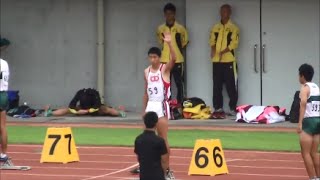 群馬県高校対抗陸上2014　男子1部200m決勝