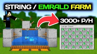 Minecraft Easy Automatic String + Emerald Farm(infinite)1.21+