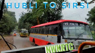 Hubli To Sirsi NWKRTC Bus Journey