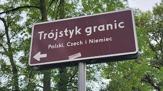 Trójstyk granic Polska, Czech i Niemcy #podróże #granica #granice