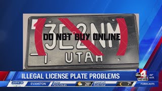 Provo police warning against illegal license plates