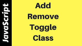 Introduction to JavaScript Toggle remove button JavaScript Tutorial