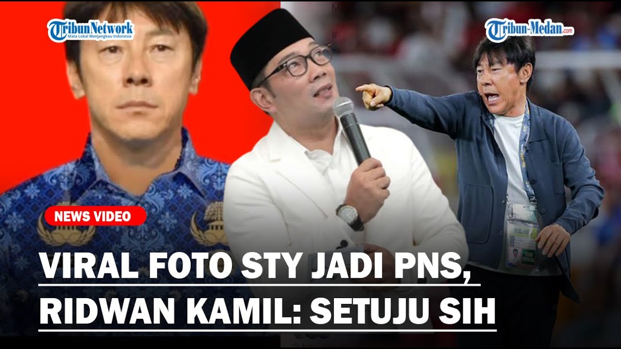 BIKIN HEBOH, Foto Pelatih Timnas STY Berseragam PNS, Ridwan Kamil ...