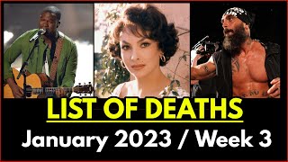 List of Deaths / January 2023 Week 3