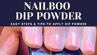 How to Dip Short Nails | Nailboo Dip Powder Application Made Easy