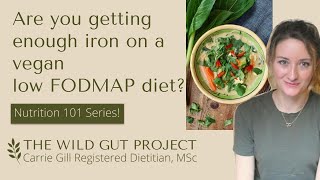 Getting enough iron on a Vegan Low FODMAP diet for IBS 🩸🥗 Nutrition Series