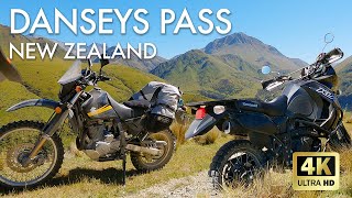 DR650 \u0026 KLR650 | Danseys Pass, NZ | Adventure Motorcycle Riding 2021 | GoPro Hero 9 | 4K Ultra HD