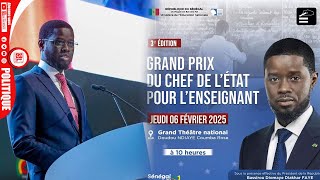 🔴DIRECT | GRAND PRIX DU CHEF DE L’ÉTAT POUR L'ENSEIGNANT AU GRAND THEATRE