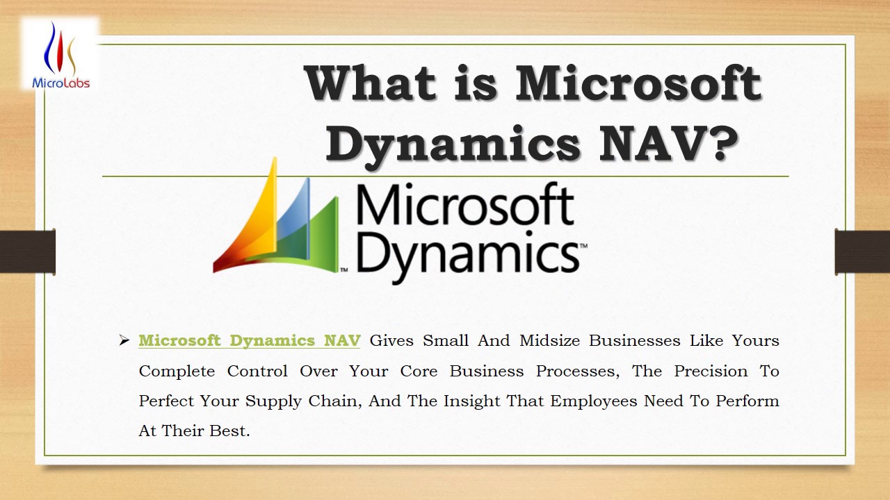 Microsoft Dynamics Nav Erp System Youtube