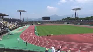 『共女子4×100mR決勝』2016福岡市中学陸上大会