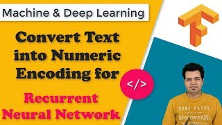 Convert Text into Numeric Encoding for Recurrent Neural Network | How RNN read Text Data