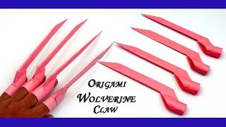 Wolverine Claw Making Without Glue | Easy Origami Wolverine Claw | Origami Ninja Weapons Making
