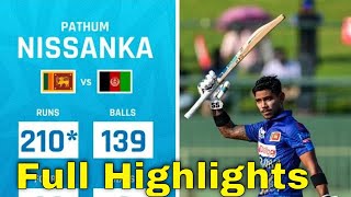 Pathum Nissanka unbeaten 210 off 139: First Sri Lankan to Score ODI double century 2024 Pallekele