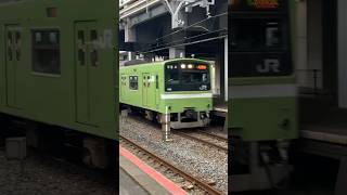 201系ND615編成天王寺駅到着!!#jr西日本#201系#国鉄車両#ウグイス色