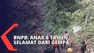 BNPB: Ditemukan 4 Korban Gempa Cianjur, Satu di Antaranya Selamat Berusia 6 Tahun